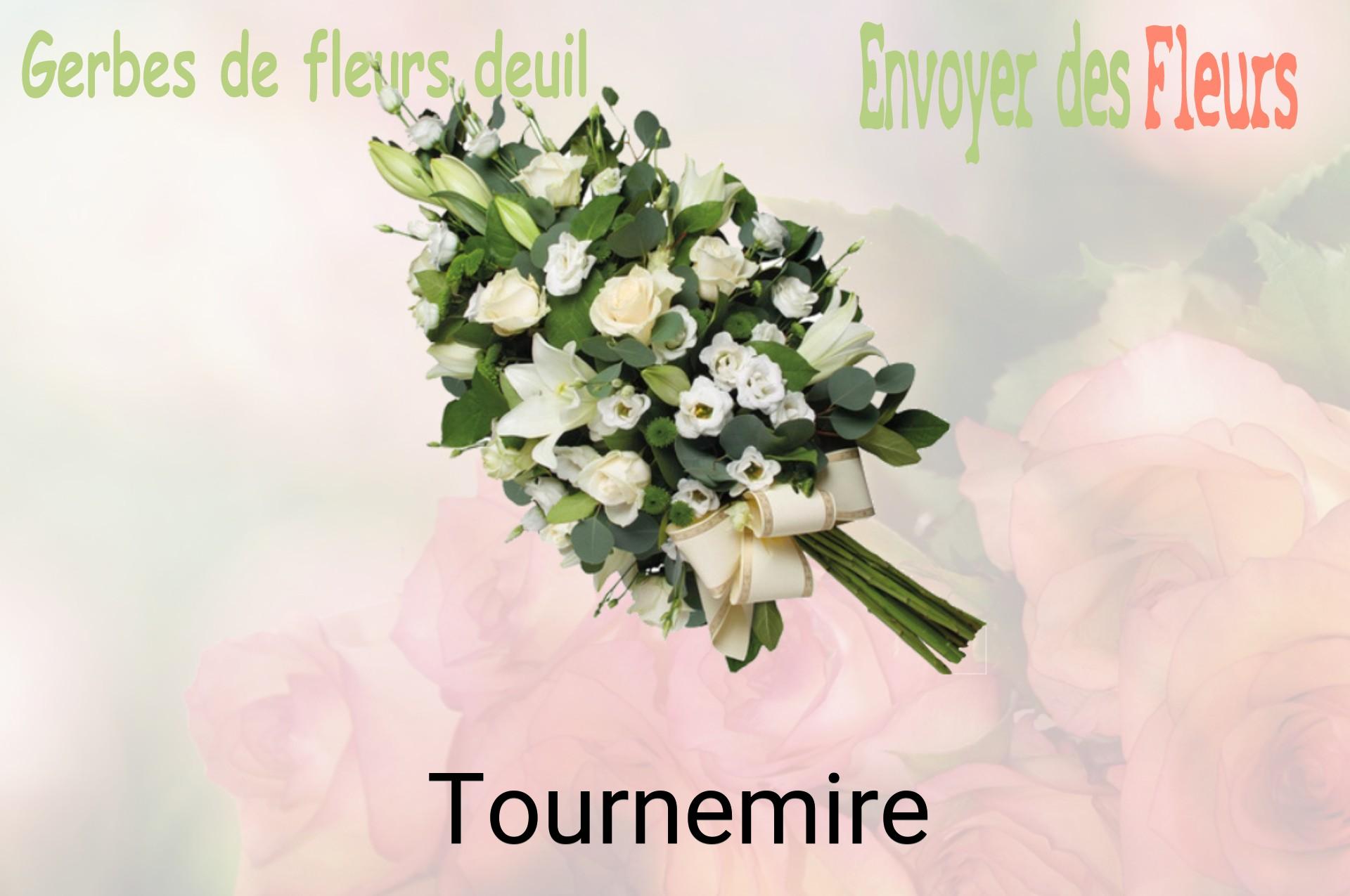 Gerbe de fleurs de deuil livrée à Tournemire